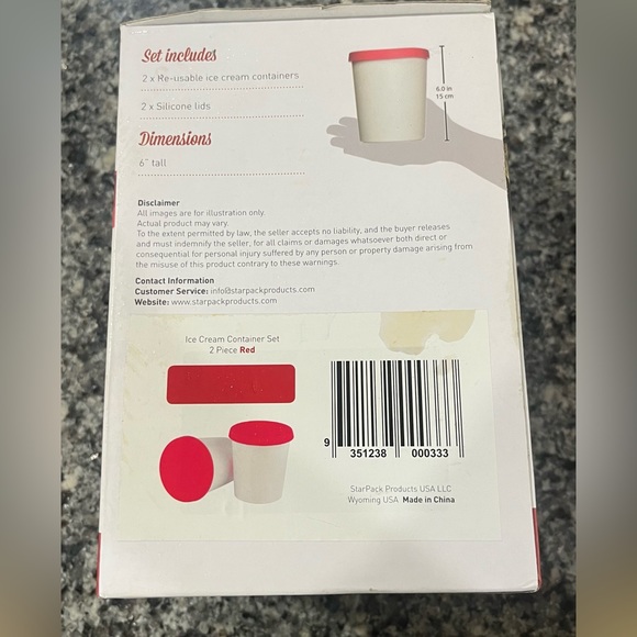 Ice cream Container Set NIB - Picture 2 of 2